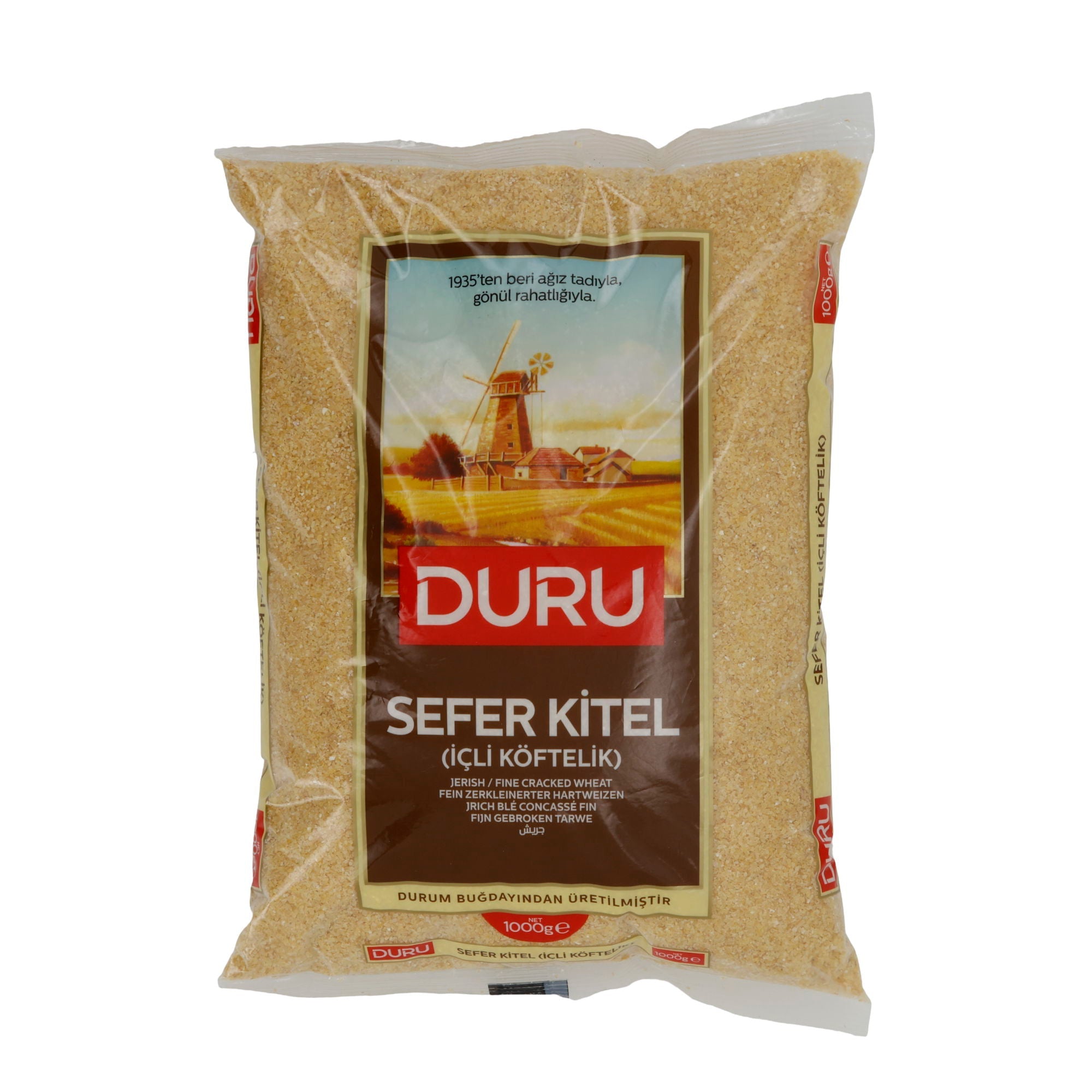 Hartweizen Duru Sefer Kitel | fein geschrotet für İçli Köfte | 1000 g DURU